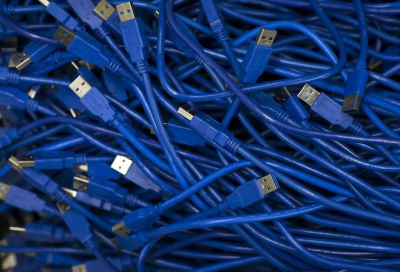 Cryptocurrency Trade USB cables are seen inside the DMM Mining Farm in Kanazawa, Japan on March 20, 2018. USB cables are seen inside the DMM Mining Farm in Kanazawa, Japan on March 20, 2018. Tomohiro Ohsumi—Bloomberg/Getty Images